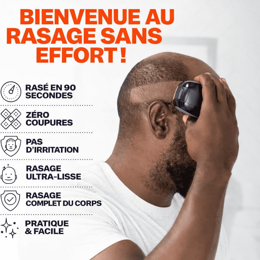 BALDSHAV™  Rasoir Électrique 5-en-1 Pour la Tête et le Corps Avec Une Batterie Rechargeable - 100 % Étanche