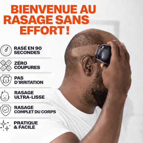 BALDSHAV™  Rasoir Électrique 5-en-1 Pour la Tête et le Corps Avec Une Batterie Rechargeable - 100 % Étanche
