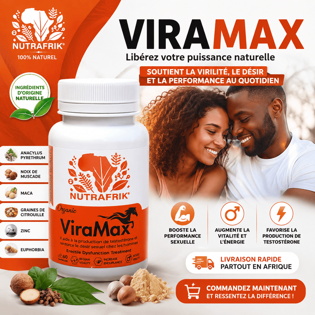 VIRAMAX™ Capsules Pour Augmenter la Testostérone et Renforcer le Désir Sexuel - 60 Capsules