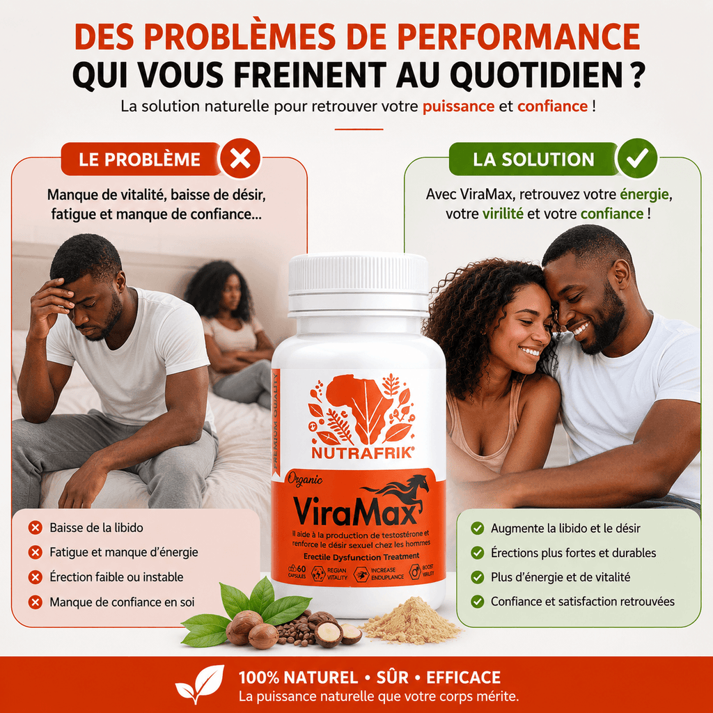 VIRAMAX™ Capsules Pour Augmenter la Testostérone et Renforcer le Désir Sexuel - 60 Capsules