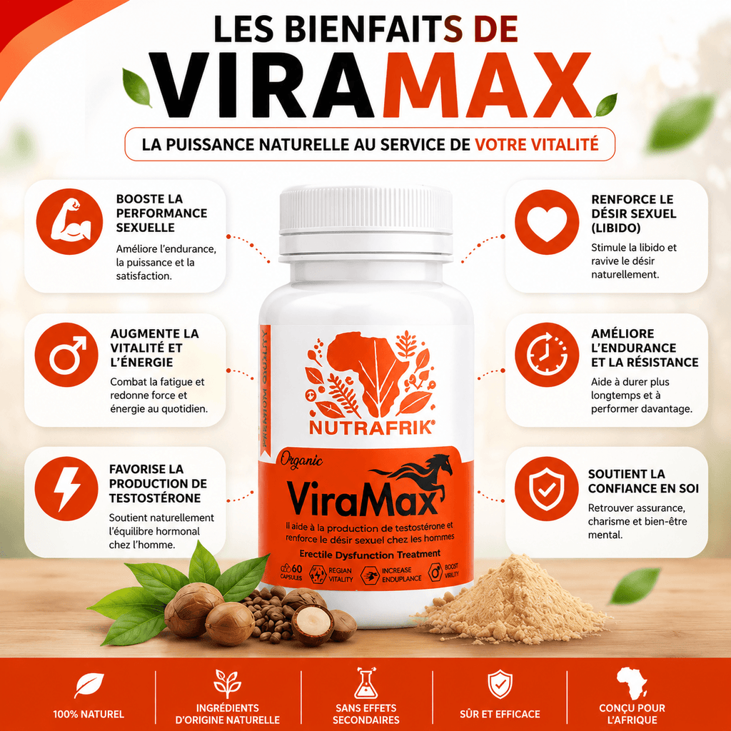 VIRAMAX™ Capsules Pour Augmenter la Testostérone et Renforcer le Désir Sexuel - 60 Capsules