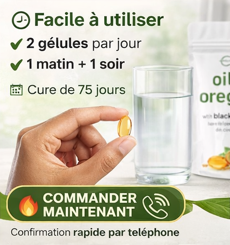 OREGAN™  Gélules d'Huile d'Origan Avec Huile de Nigelle et Carvacrol - 300 Gélules