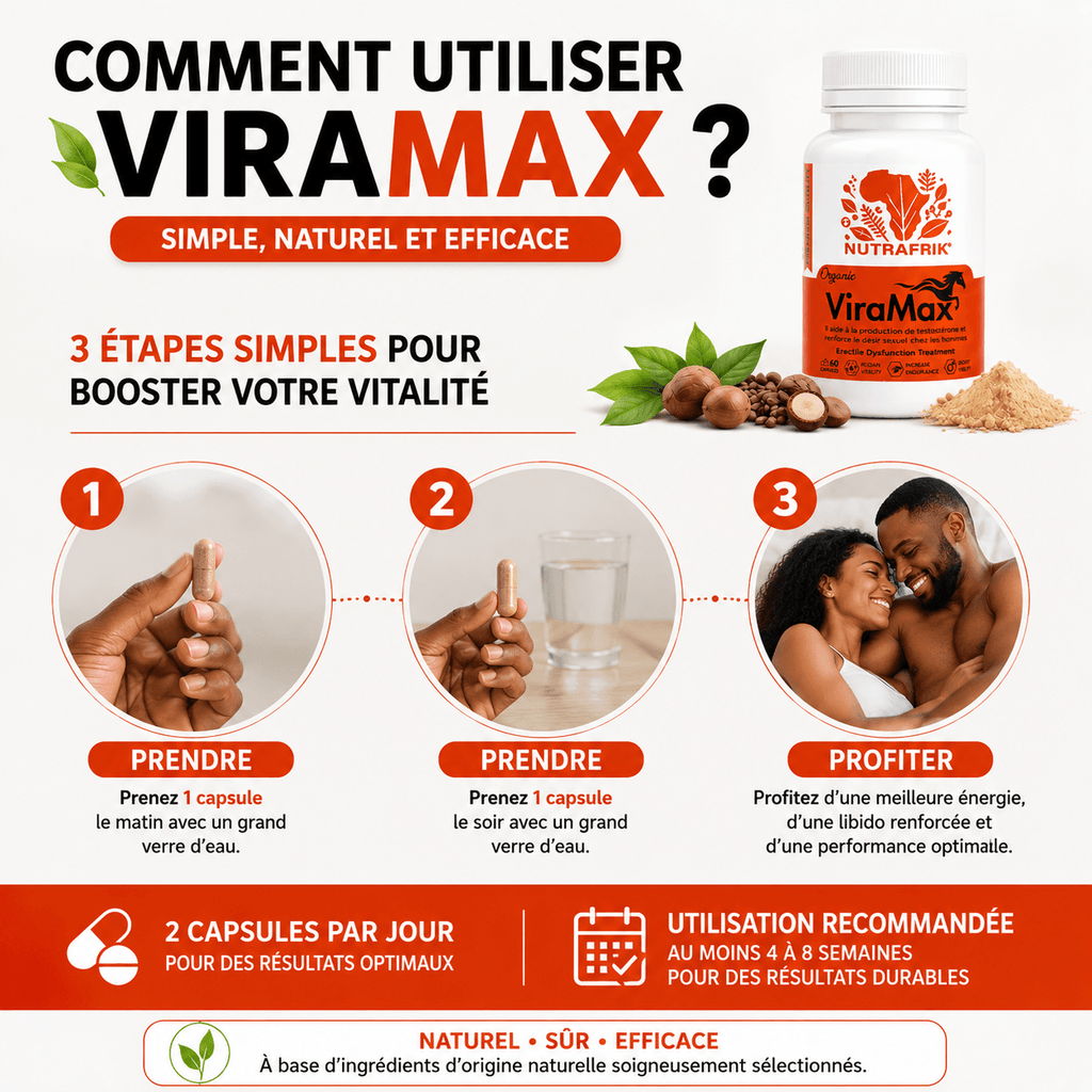 VIRAMAX™ Capsules Pour Augmenter la Testostérone et Renforcer le Désir Sexuel - 60 Capsules